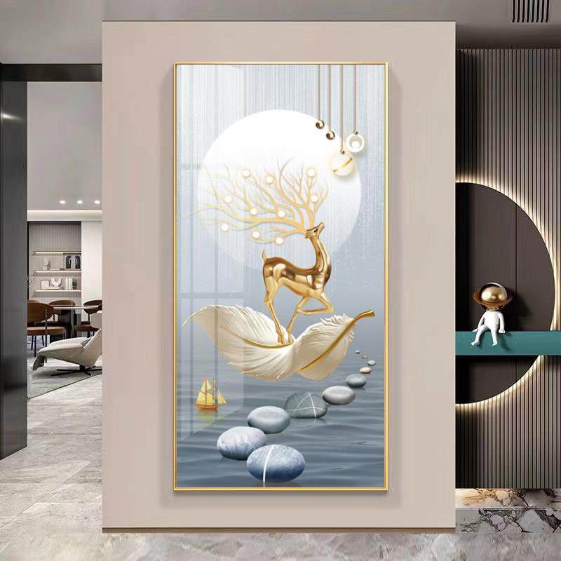 现代简约玄关装饰画客厅进门入户挂画高级感走廊过道轻奢玄幻壁画,家居饰品,现代装饰画,淘宝优惠券,粉丝福利购,淘宝优惠卷