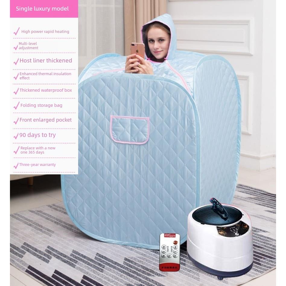 汗蒸箱熏蒸发汗排毒桶家用家庭式罩全身身体浴袍仓浴机蒸汽桑拿浴