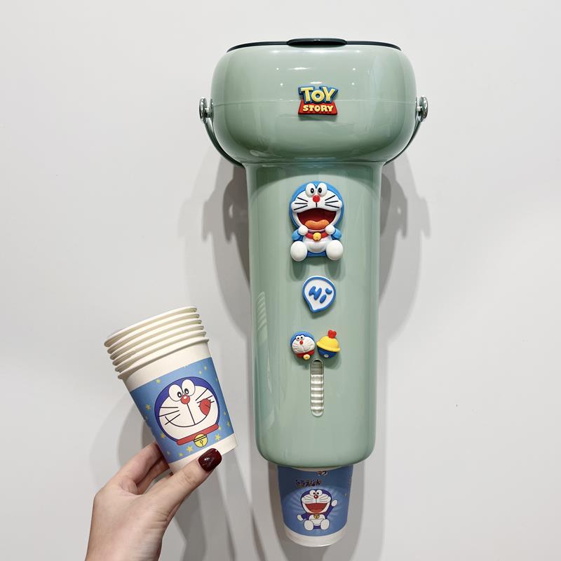 一次性杯子取杯器饮水机杯架取杯器壁挂式卡通水杯架子置物架家用