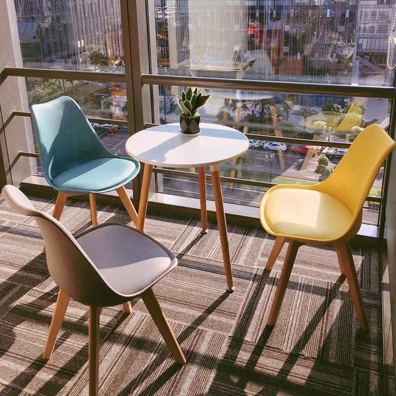 北欧伊姆斯阳台小圆桌家用现代休闲简约方桌接待会客洽谈桌椅组合,住宅家具,板木餐桌,淘宝优惠券,粉丝福利购,淘宝优惠卷