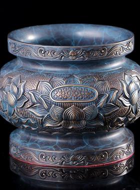 圆通佛具用品大全家用佛前五供香炉供佛灯供水杯佛堂铜供具套装