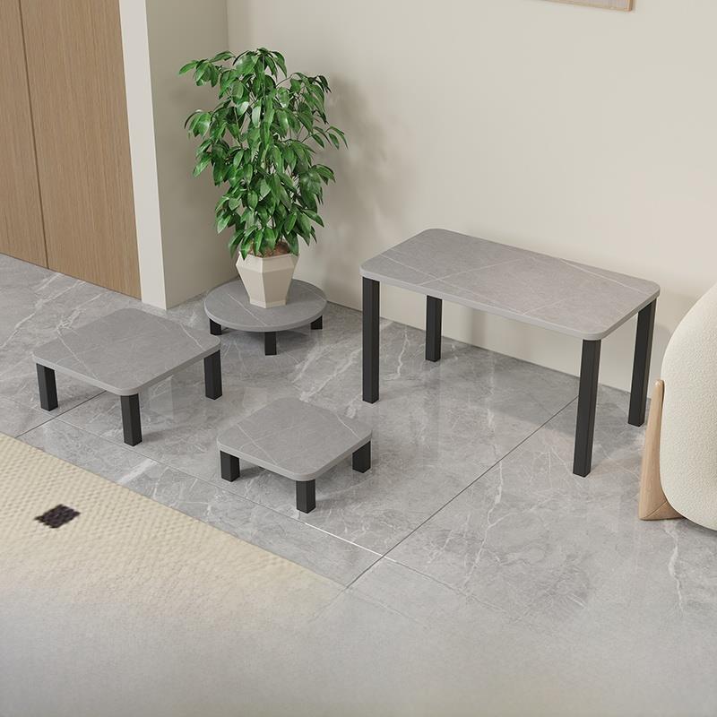 岩板置物增高架落地单一层厨房花盆鱼缸主机加垫高底座托盘矮支架