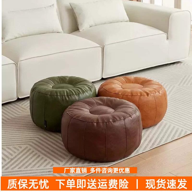 皮墩凳套子懒人沙发无填充坐可收纳布袋坐垫墩子旧衣服填充沙发套