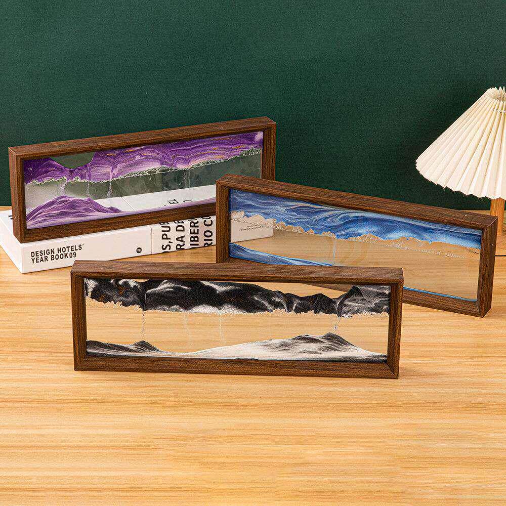 3d流沙画摆件厂家定制创意礼品相框流沙画公司开业新居入户装饰品
