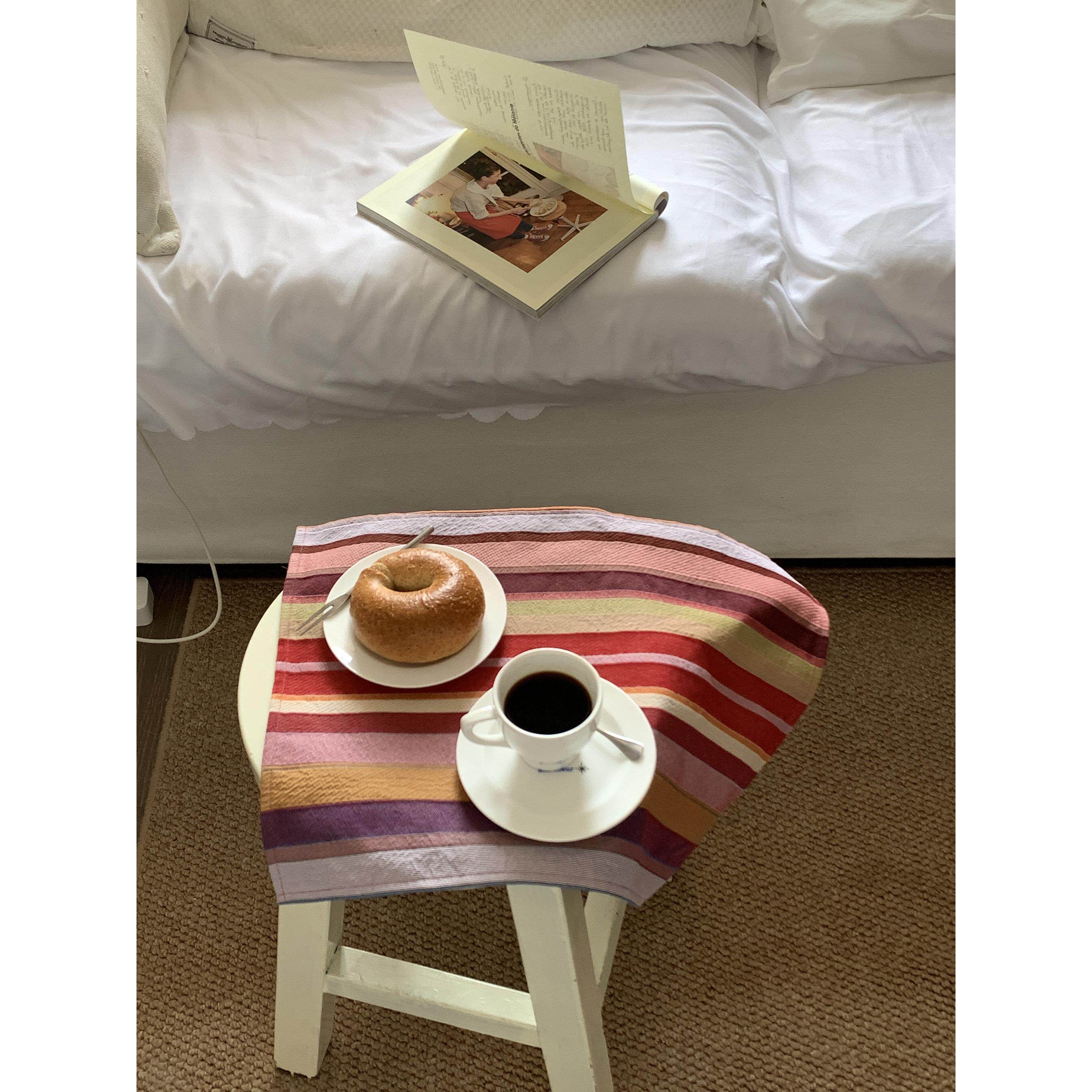 Limoo Shop/韩国风格家居面料彩色条纹毛巾绣花餐垫茶巾咖啡桌桌