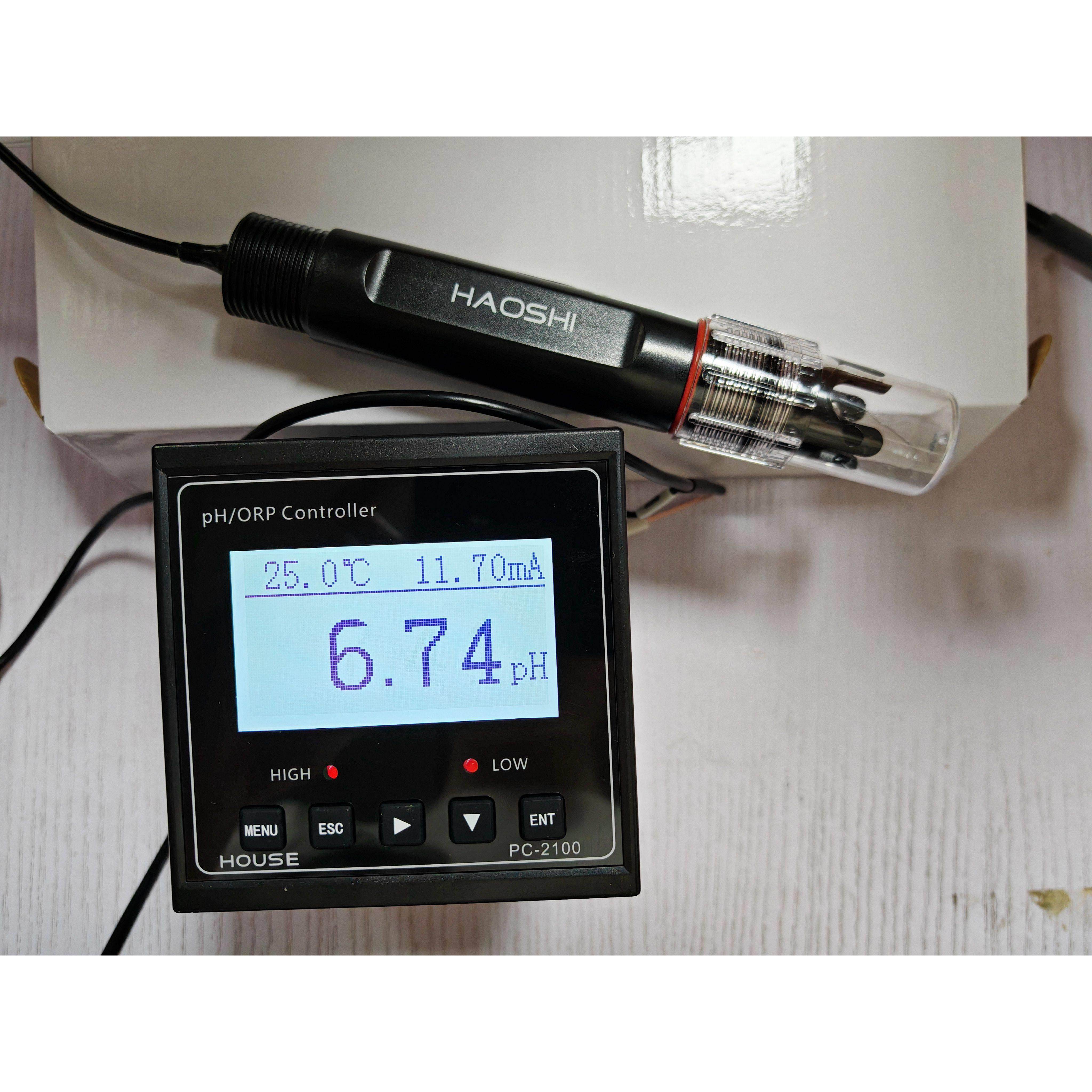 PC-2100型工业在线PH计 PH仪表加5米豪世PH电极 正品保证