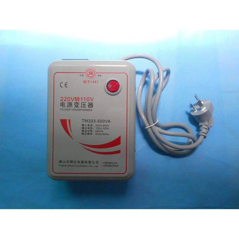 舜红220V转110V 100V变压器 电压转换器TM333-500VA 进口电器用