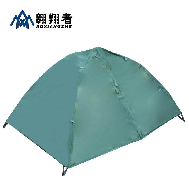 翱翔者单人双人军绿全自动帐篷 双层防雨 收支方便 户外野营帐篷
