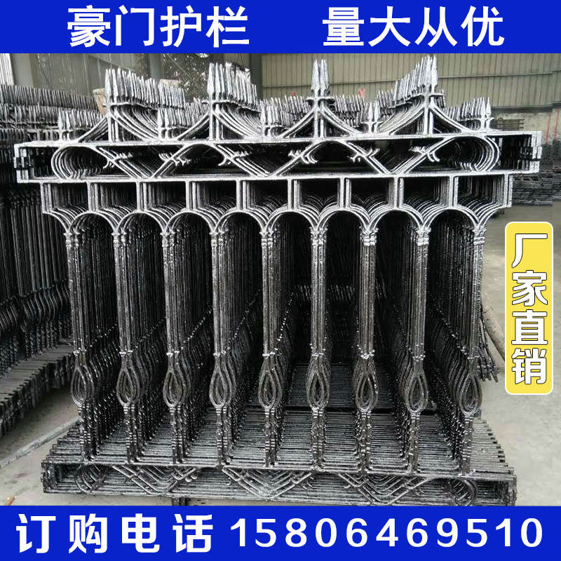 新品锌钢护栏栏杆栅栏围墙围栏铸铁护栏铁艺热镀锌院墙防护栏塑钢