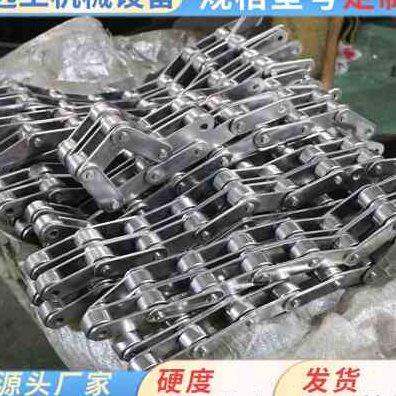 不锈钢工业链条定制大节距异型滚子传动链条单双排08B12A弯板链条