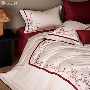 速发中式0奢长绒棉结婚四件套纯棉1轻0S婚庆红色床盖婚嫁