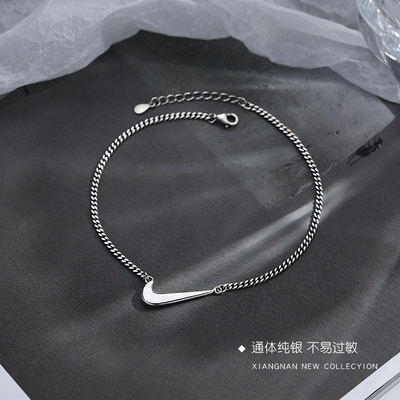 速发【巷南】对勾脚链小众设计感轻奢百搭脚环2022年新款夏