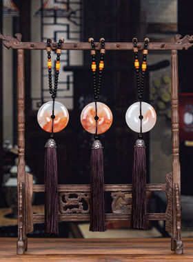 速发石诚关高档石葫芦挂饰平安扣居家挂饰门对门客厅玄记装饰