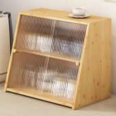 速发多层碗架厨房碗盘置物架家用碗柜台面筷碟防尘多纳盒收功能调