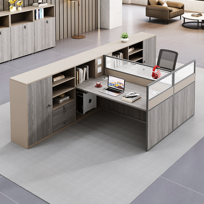 速发办公桌椅组合工位员工双人6四4人位面对面简约职员桌办公室桌