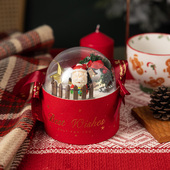 速发圣诞蛋桶包装 盒空盒烘焙甜品打包盒子 盒手提抱抱糕包装