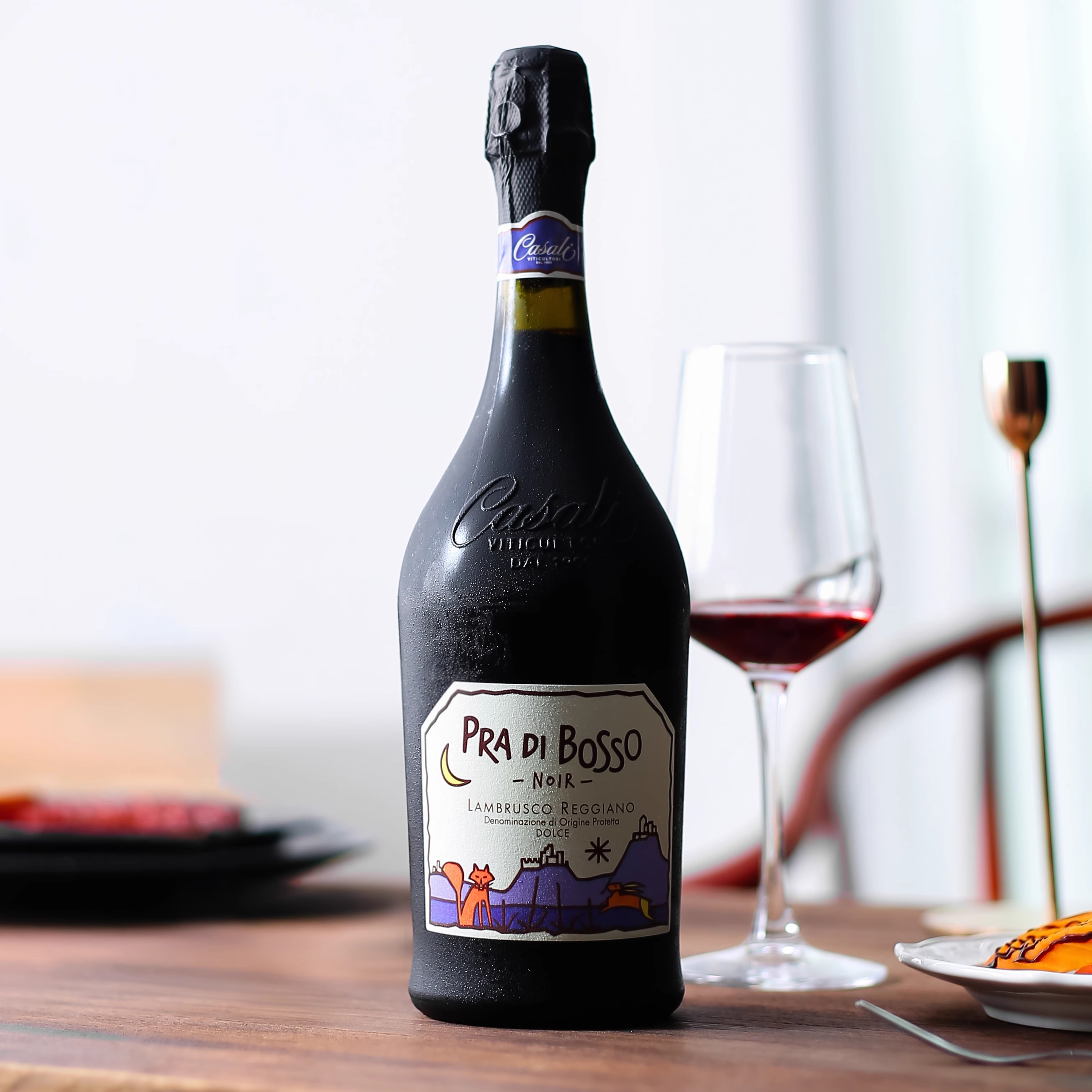 波索童话蓝布鲁斯科起泡红葡萄酒