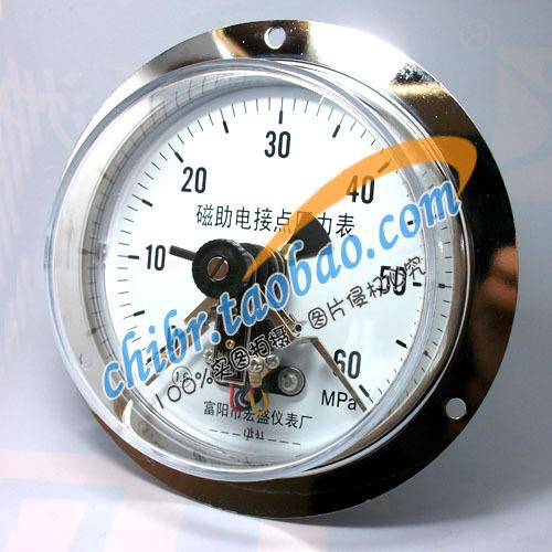 YXC-150ZT磁助式轴向电接点压力表0-60MPA 30VA面板压力表全规格