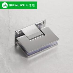 拉丝淋浴房哑光玻璃门铰链J90实心 精品304不锈钢浴室合页无框门