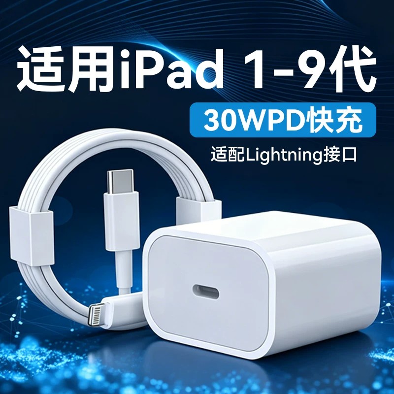 适用苹果iPad9充电器30WPD快充图片
