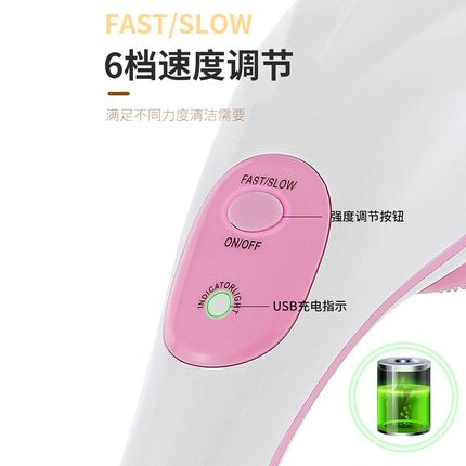 全自动电动沐浴刷洗澡搓背神器后背懒人搓澡长柄S擦背搓灰软毛刷