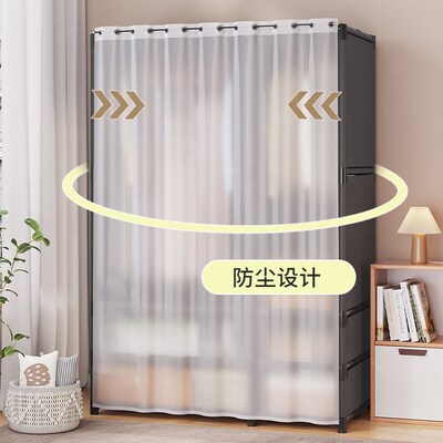 衣柜家用卧室出租房屋简易布衣柜结实耐用防尘Q收纳储物衣橱整理