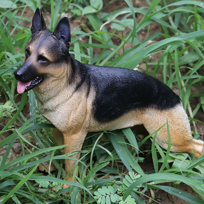 仿真静态实心野生动物模型大号德国牧羊犬宠M物狗儿童手办玩具摆
