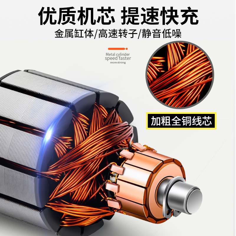 车载充气泵双缸数显便携式大功率12V汽车用品打气泵家用打气筒