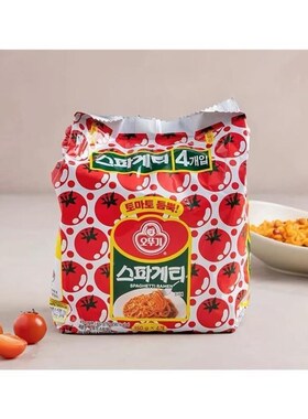 韩国进倒速意大h利面XSX番茄炒面整箱不休闲食代餐泡面袋翁装整箱