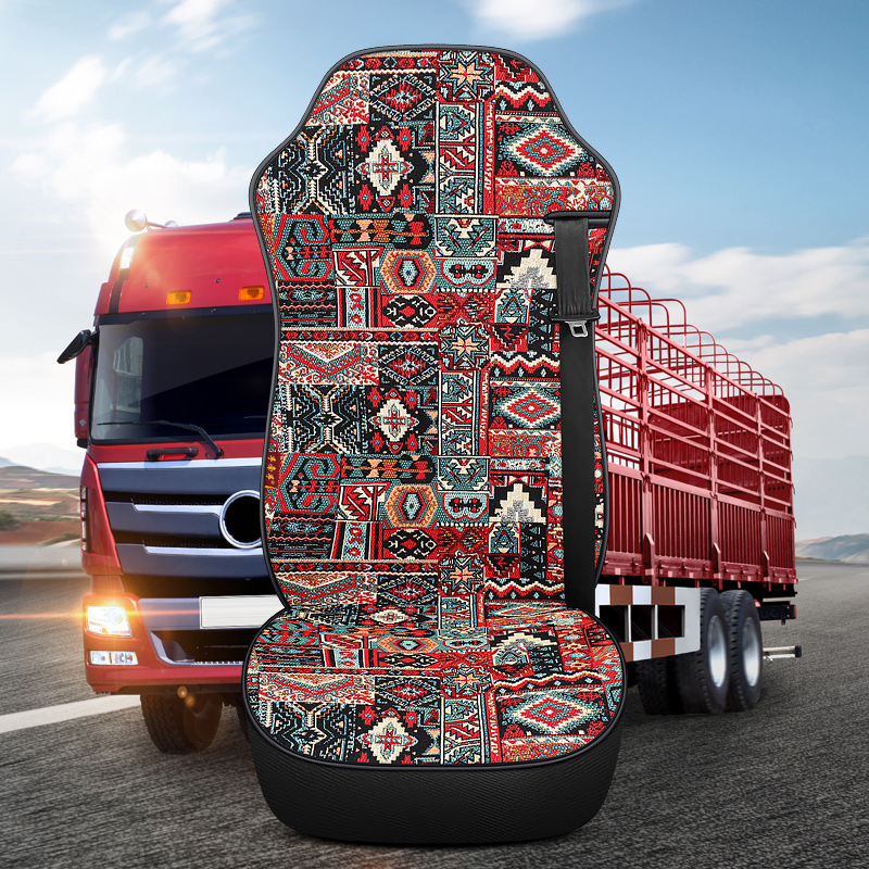 专用陕汽德龙x5000座套新款X3000m3000S货车全包围亚麻坐垫套四季