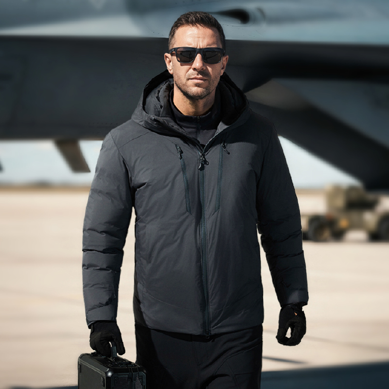 二代龙牙隐冬战术连帽羽绒服男冬季户外防寒保暖鹅绒服短款防风