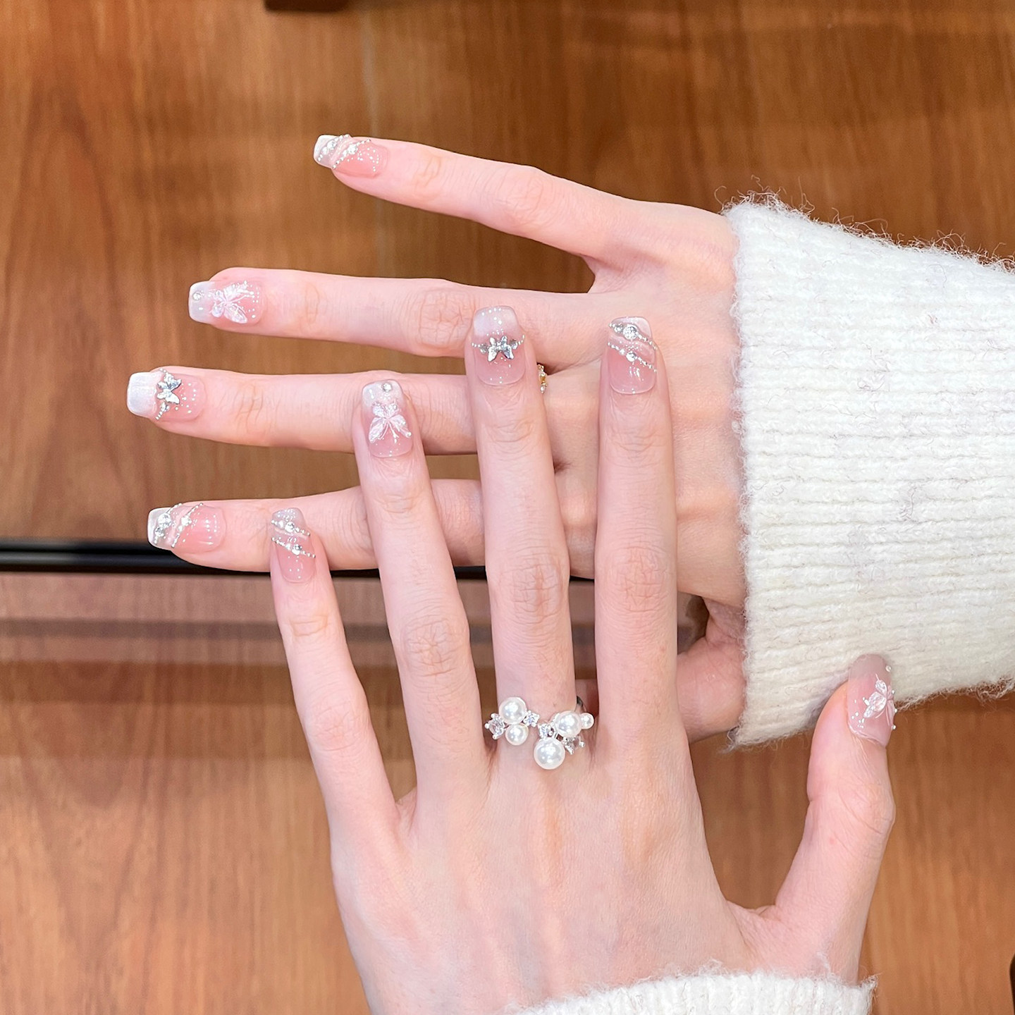 植兔手工穿戴甲2025新款高级感猫眼短款轻奢蝴蝶美甲拍婚纱指甲片,彩妆/香水/美妆工具,穿戴甲/甲片,淘宝优惠券,粉丝福利购,淘宝优惠卷