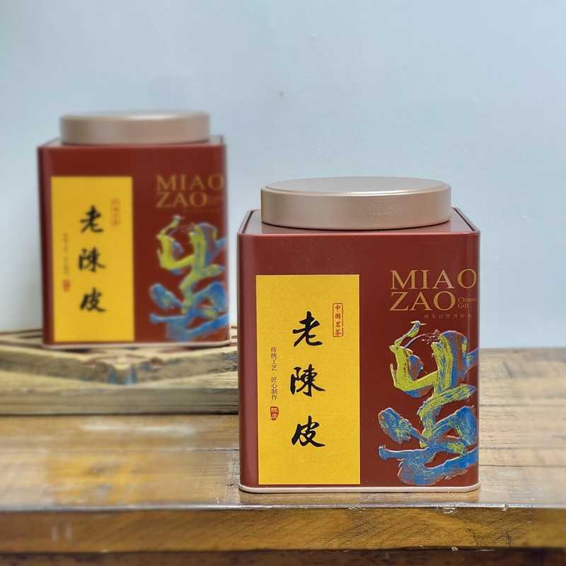 老陈皮5年陈皮橘子皮橘子茶陈皮干铁罐装150克装