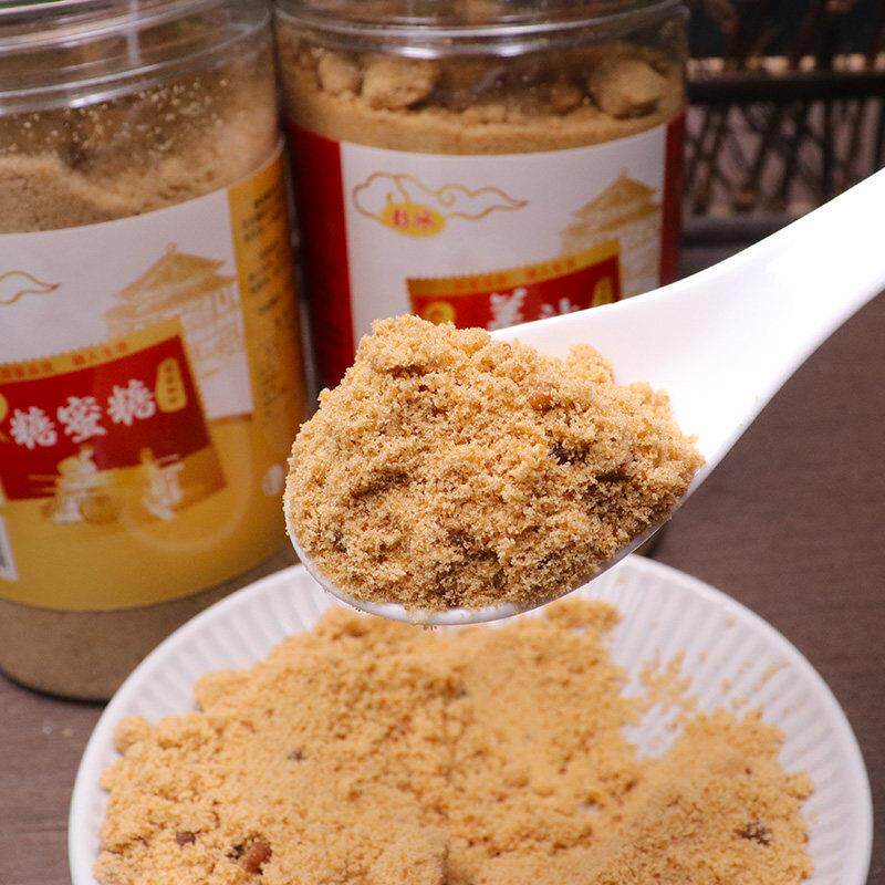 黄岩头陀蜜糖台州特产非甘蔗姜汁红糖500g罐装月子姨妈产妇土糖水