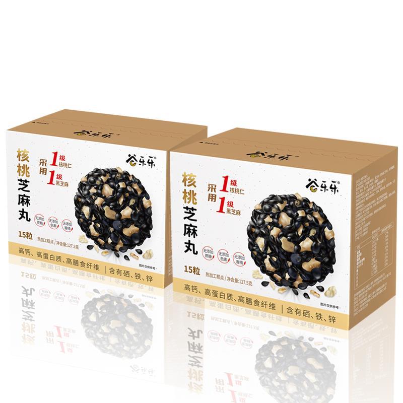 劲家庄0添加蔗糖黑芝麻丸五黑芝麻球孕妇儿童健康零食何家劲