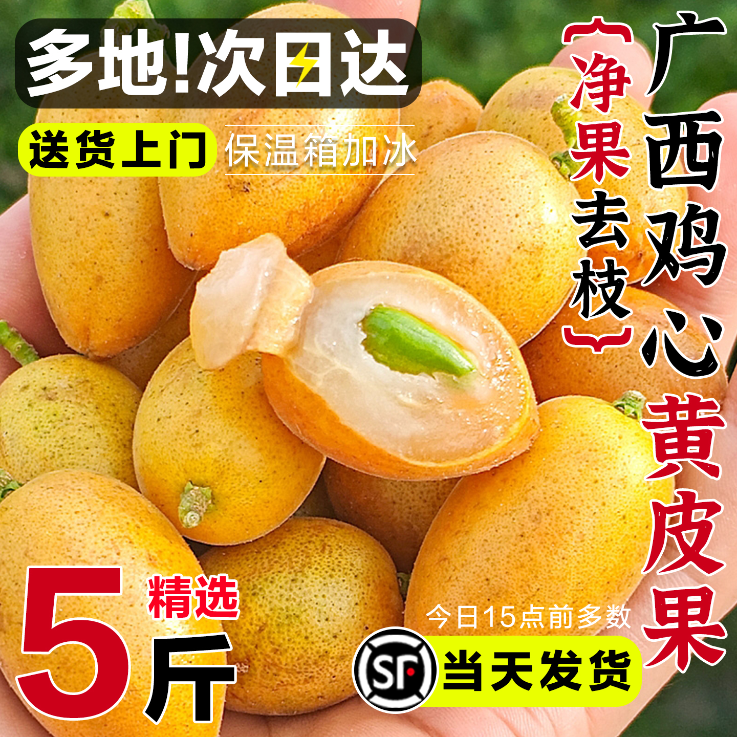 广西鸡心黄皮新鲜黄皮果当季水果酸甜孕妇奶茶专用非黑金刚贵妃