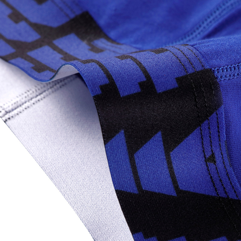 男士内裤纯棉青少年中腰运动时尚个性潮流平角裤舒适透气短裤