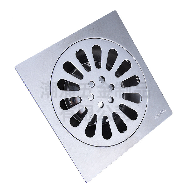 加厚304不锈钢地漏 12cm卫生间深水封地漏 dn75酒店工程地漏