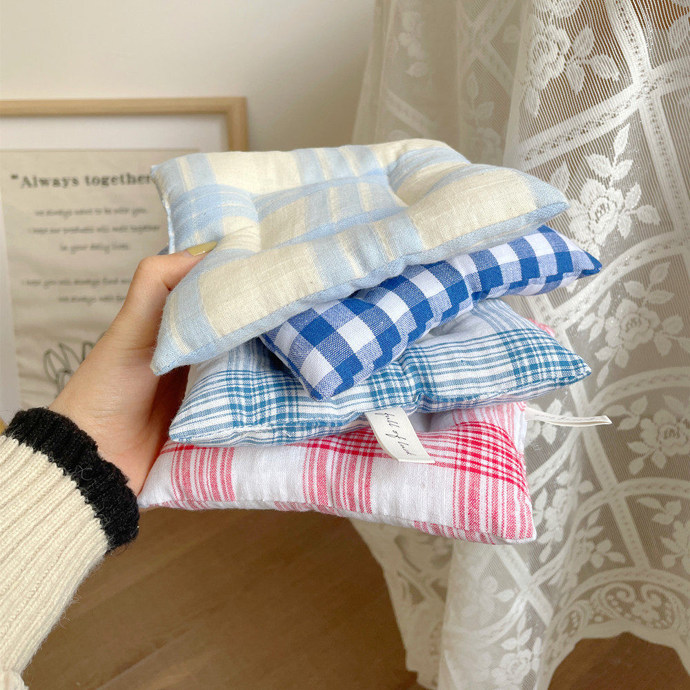 韩式ins杯垫格子清新夹棉餐桌布艺隔热垫 拍摄背景道具,居家布艺,餐垫,淘宝优惠券,粉丝福利购,淘宝优惠卷