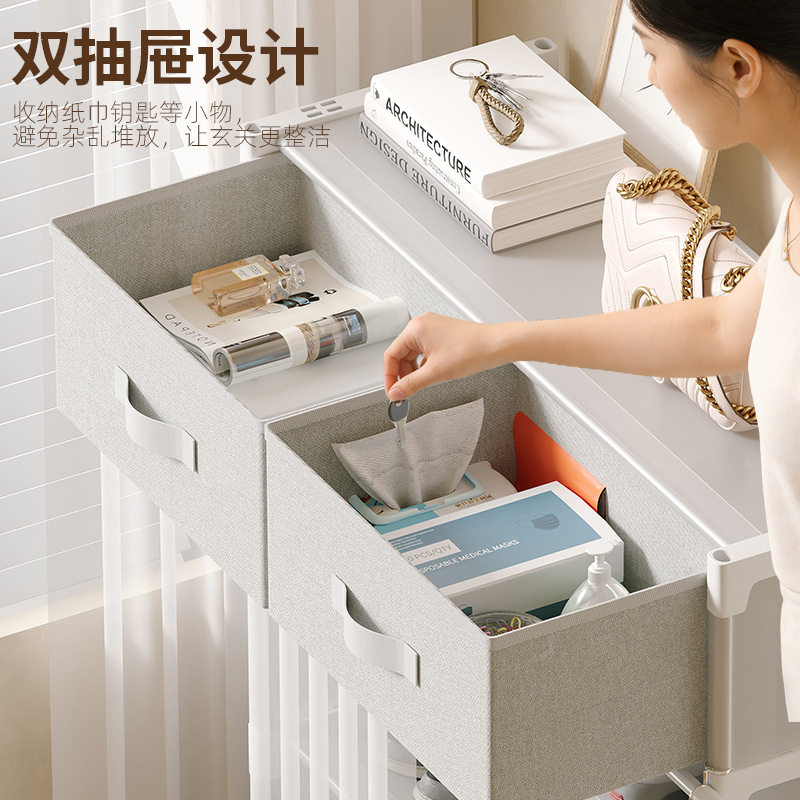 透明门帘抽屉防尘鞋架子