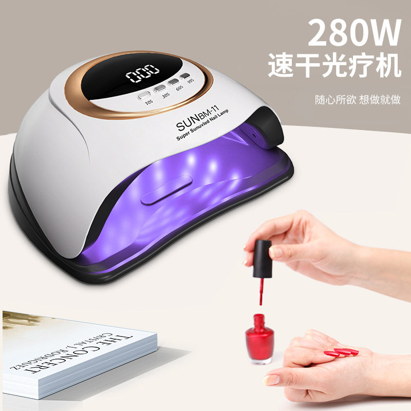 美甲烤灯照灯速干美甲光疗灯大功率烤甲机美甲店专用uv胶固化灯