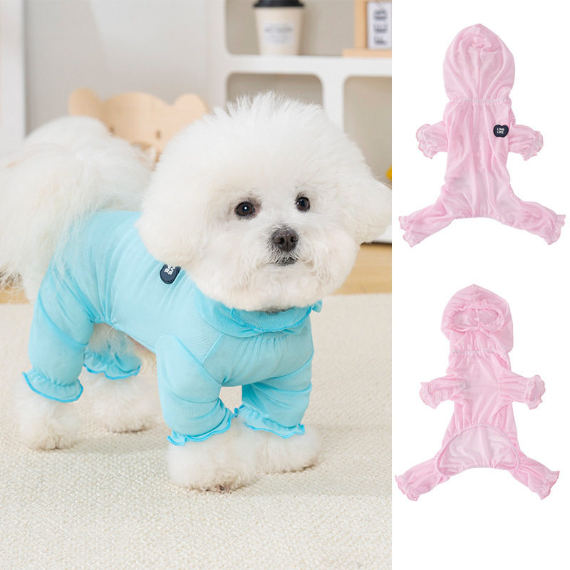 宠物四脚衣狗四腿衣服猫背心大狗狗猫咪用品泰迪比熊夏天薄透气