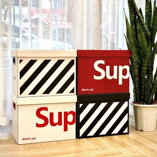 sup收纳箱纸质车载储物箱网红ins宿舍卧室玩具零食收纳纸盒