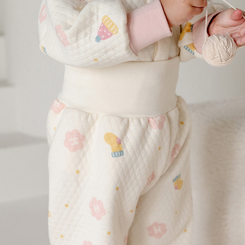冬季新款宝宝内衣套装加厚婴儿1-3岁儿童睡衣家居服纯棉套装