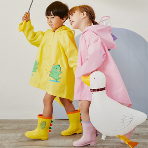 儿童恐龙雨衣男童斗篷式女童2024新款幼儿园中小童全身雨披2-7岁