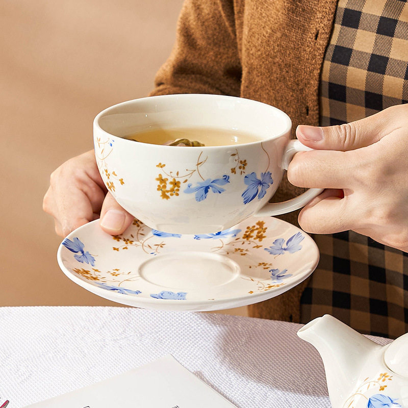 友来福陶瓷茶具套装花茶壶英式杯子母壶办公室单人咖啡壶礼品