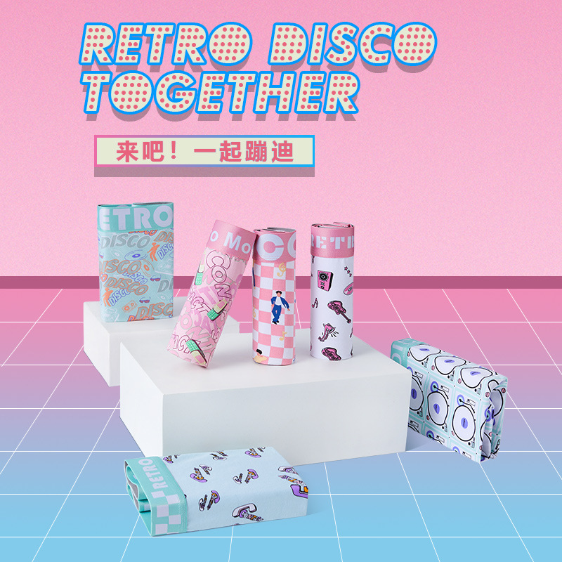 内裤男生印花潮流纯棉亲肤透气抑菌内裆青少年男士复古潮酷