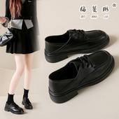 女新款 女单鞋 春秋百搭两穿鞋 梅蔓琳真皮英伦小皮鞋 子厚底乐福鞋 女