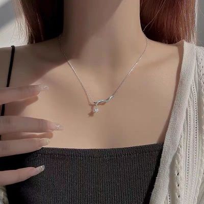 925银缠绕五角星项链小众设计高级轻奢ins吊坠秋季不掉色