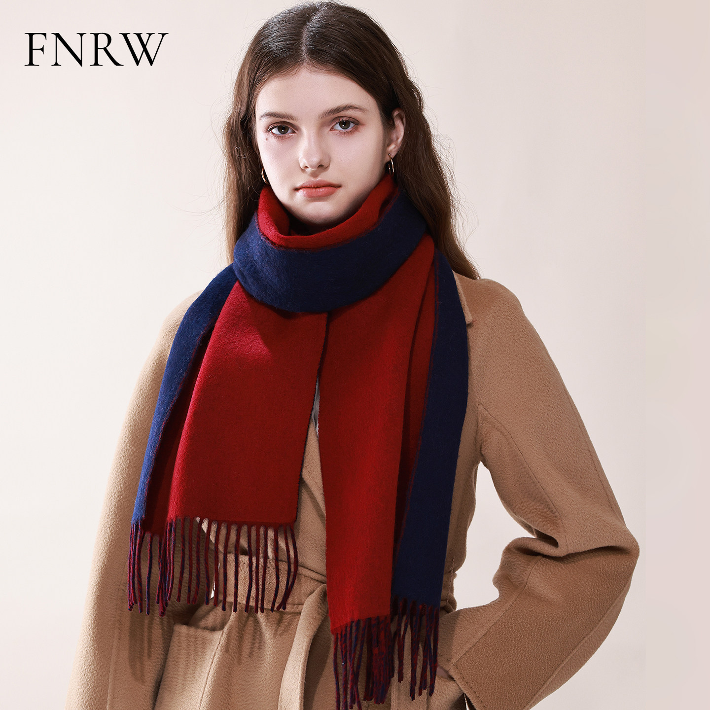 2025新款双面设计纯色羊毛围巾时尚百搭女士秋冬酒红靛蓝保暖围脖,服饰配件/皮带/帽子/围巾,围巾/丝巾/披肩,淘宝优惠券,粉丝福利购,淘宝优惠卷